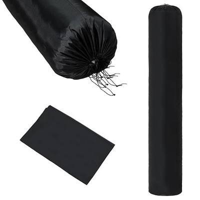 Black Rug Carpet Storage Bags Rug Bags for Storagee with Drawstring Waterproof Large Nylon Rugs Protection Bag Pouch Reusable for Rolled Carpets Storing Transporting (92 x 20 Inch)