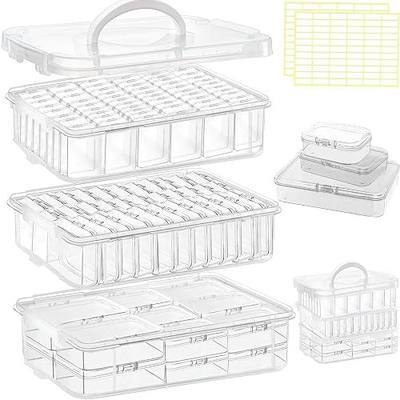 91pcs Bead storage container, 3-Tier bead organizer boxes and craft storage boxes,Bead storage Stackable portable box,DIY Jewelry Craft Nails, Bracelets, Jewelry, Diamonds, Pens, (3 Tier)
