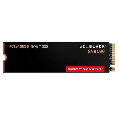 WD_Black SN8100 4TB NVMe SSD - PCIe 5.0x4, M.2 2280, Up to 14,900MB/s Read Speed, up to 11,000MB/s Write Speed, Best for AI Applications, Gaming, and Video Editing - WDS400T1X0M