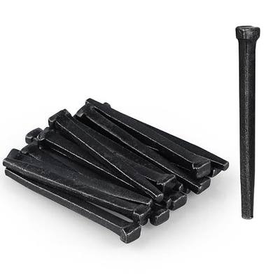 MOLIGOU 20 Pcs Wrought Head Nails, 2.5" Vintage Square Head Nails, Hand Forged Nail for Woodwork Project, Hanging Decoration