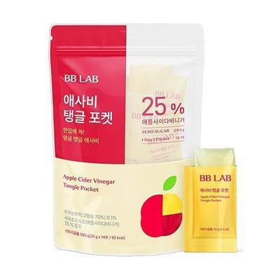 NUTRIONE BB LAB Apple Cider Vinegar Jelly – 5,000mg Per Pouch, Zero Sugar, 20g x 14 Packs, Premium Korean Apple Cider Vinegar, Convenient, Delicious & Refreshing Apple Flavor