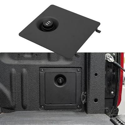 Truck Security Lock Cover Compatible with 2024 2025 Ford F150 Code Locking Security Lid Bed Storage Bin Side Cover with Code Lock for 2024 F-150 Accessories