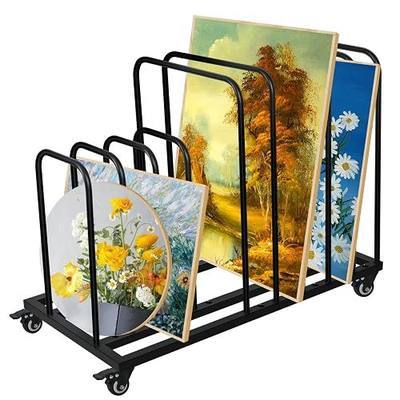 Art Canvas Storage Rack,Art Storage Organizer with Wheels,Metal Art Drying Painting Rack for Canvas Boards, Panel, Crafts Drying,Ideal for Art Studios Workshops Home Use