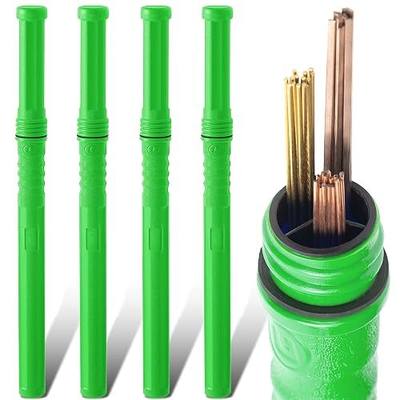 4 Pcs Welding Rod Storage 40 Inch Tig Rod Storage Canisters Welding Electrode Holder Airproof Waterproof Welding Rod Container (Green)