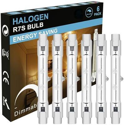R7S Halogen Light Bulbs 120V 150W,6 Pack J78mm T3 J Type Halogen Bulbs, 3 Inch Long Double Ended Light Bulb for Work, Security,Landscape Lights, Dimmable