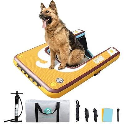 Niphean Dog Pool Ramp, Non-Slip Floating Dog Boat Ramp Up to 240 Pounds | Inflatable Dog Water Ramp for Pool, Boat, Dock & Lake, Safe & Durable Ladder for Large Pets to Easy Water Access