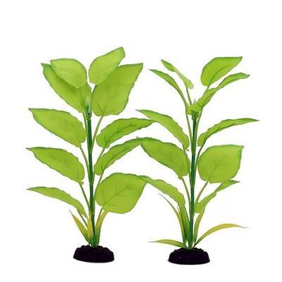2-Pack 12 Inch Aquarium Silk Aquarium Plants, Artificial Plastic Plant | For Small Tank, Goldfish, Fish Hides
