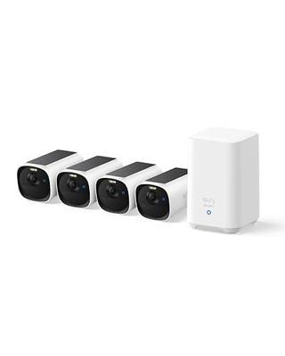 eufy Security eufyCam E40 4-Cam Kit, 2K MaxColor Night Vision,Built-in 16GB | Solar Security Camera, Integrated Solar Panel, Local Storage, No Monthly Fee, Easy Set-up, IP66,Advanced PIR and AI Detection