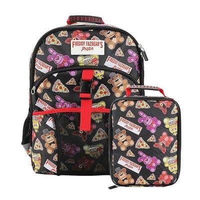 Bioworld 16" Backpack & Lunch Box Set For School And Travel