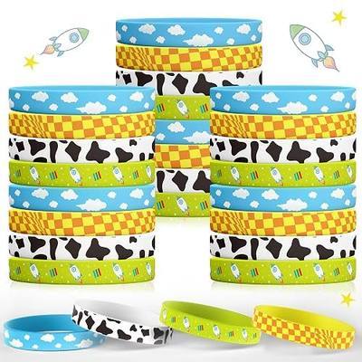 Cartoon Story Silicone Bracelets 36Pcs Cow Pattern Birthday Party Bracelets for Cartoon Story Themed Birthday Favors Party Supplies