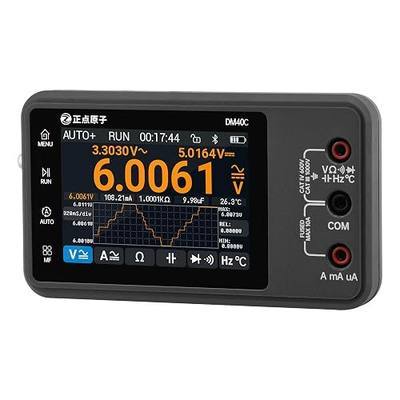 DM40A/B/C Digital Multimeter 59999 Counts, 4.5-Digit Rechargeable 3 in 1 Handheld Oscilloscope Multimeter Signal Generator,50M Sample Rate, Diode Test Automotive Tools (DM40C)