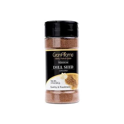 GranAroma Ground Dill Seed, Aromatic Herb, Seasoning for Pickles, Salads, and Seafood Dishes (2.4 Ounce)