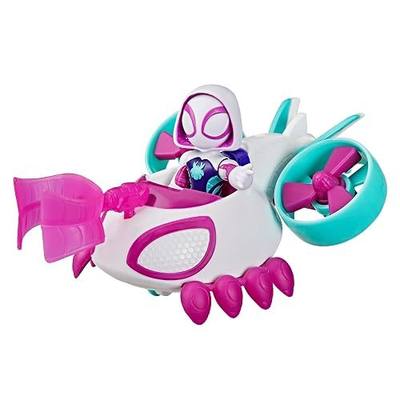 SPIDEY AND HIS AMAZING FRIENDS Marvel Ghost-Spider Copter Toy Vehicle with 3-Inch Action Figure & Accessory, Super Hero Toys, Kids Ages 3+