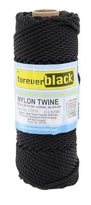 #36 X 121' Forever Black Tarred Twisted Nylon Twine 1/4 lb