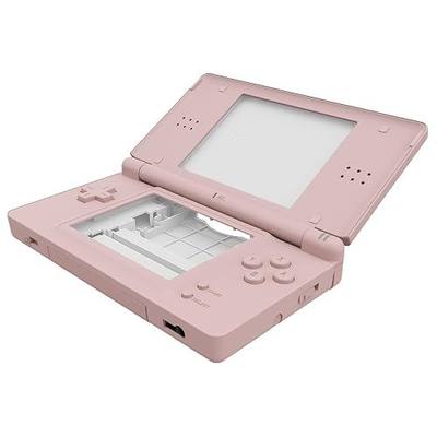 eXtremeRate Replacement Full Housing Shell for Nintendo DS Lite, Custom Handheld Console Case Cover with Buttons, Screen Lens for Nintendo DS Lite NDSL - Cherry Blossoms Pink