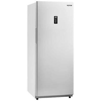 VEVOR Convertible Freezer/Refrigerator, 17 Cu.Ft Frost Free Upright Freezer with Temp Control Panel, Door Open too Long Alarm, Adjustable Shelves and LED, Standing Fridge for Kitchen, Office, Garage