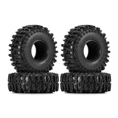 INJORA S5 1.0" Cling On Tires 64 * 24mm for TRX4M SCX24 1/18 1/24 RC