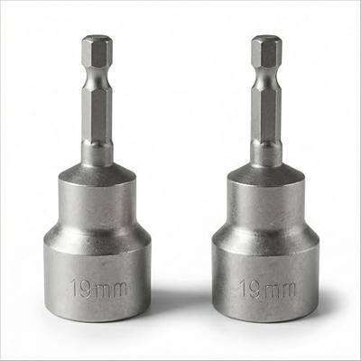 2 PCS Leveling Scissor RV Stabilizer Camper Jack Socket Drill Adapter with 1/4" Quick Connect Hex Shank, Works with All 3/4" or 19mm Hex Drive Jacks, Power Nut Driver Bit