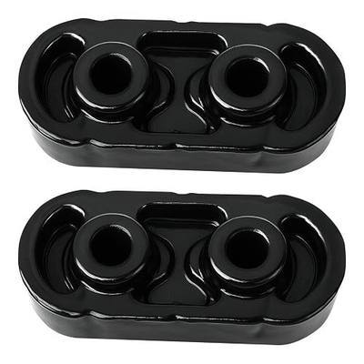 Exhaust Muffler Hanger Insulator Vibration Dampening Rubber 15092802 for Chevy Express Suburban Silverado 1500 2500 3500 HD for Yukon Savana Sierra 2001-2015 Built-in Iron Frame Hanger (2pcs)