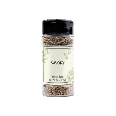 Olive & Vine Dried Savory, Traditional Herb for Meat, Vegetables, Legumes, Satureja for Cooking (0.8 Ounce)