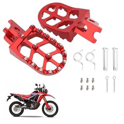 CNC Foot Pegs Alumiunm Dirt Bike Footpegs Compatible with Honda CR125 CR250 CRF150R CRF250R CRF450R CRF250RX CRF450RX CRF450X CRF300L CRF250L CRF250M SSR450 CRF450RL