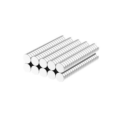 N52-6x2mm Rare Earth Magnets-200 Pack, Strong Round Small Rare Earth Magnets, Mini Refrigerator Neodymium Magnets Disc for Whiteboard Locker Fridge Crafts Dry Erase Board Cabinets