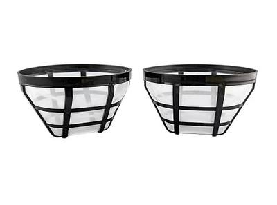 NRP 2-pack Cone Permanent Coffee Filter #2 Replacement for Gevi, Oster, Krups Coffeemaker, 4 cup size nylon mesh mini filter