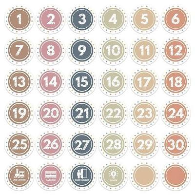 Boho Line up Spots for Classroom - 36pcs Number Stickers for Classroom Floor Stickers Dots for Classrooms Floor Decals for Classrooms Lining up Back to School Kindergarten Preschool Supplies