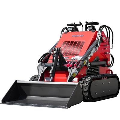 HY480C Mini Skid Steer Loader Stand-On Tracked 1234 lbs with Bucket | 23HP V-Twin Gas Engine, 3-Pump 3-Valve Hydraulic System, 1765 lbs Max Lift Capacity, Tracked Compact Utility Loader