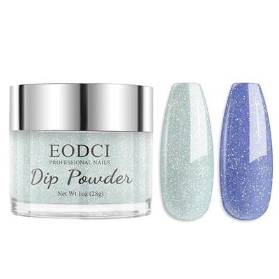 EODCI Color Changing Glitter Nail Dip Powder,1 Oz Light Blue to Dark Blue Sun & U V Light Changing Color for Dip Nail Art French Manicure Nail Starter & Home DIY Salon Use No Needed Lamp Curing