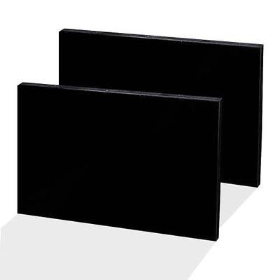 High-Density Polyethylene (HDPE) Plastic Sheet 1/8" Thick 8" X 12"- Black HDPE Sheet,for Machining,for DIY,Heavy Duty Industry,Engineering,High-Density Polyethylene Plastic Block (Pack of 2)