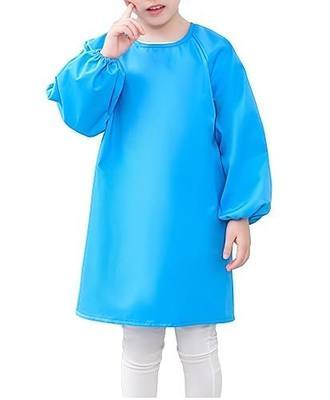 Cielary Kids Art Smocks Waterproof Painting Apron, Long Sleeves Crafting Artist Smock for Toddlers 3-10 Years