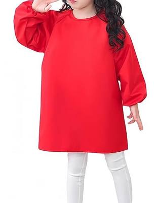 Cielary Kids Art Smocks Waterproof Painting Apron, Long Sleeves Crafting Artist Smock for Toddlers 3-10 Years