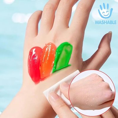 Art+soul SuperEasy Washable Finger Paint, 2 OZ x 12 Colors, Non-Toxic Blendable Cream Texture, for Fingers, Arm skin, Paper, Plastic, Fabric, Glass, Mirror, Window, Whiteboard, Blackboard, Metal Panel