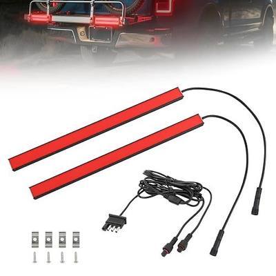 11 Inch LED Trailer Tail Light Bar, 2 Pcs Universal Red Turn Signal Running Brake Light Bar, DC 12V Aluminum Brake Tail Light for Trailer Truck Camper Minivans Pickup RV