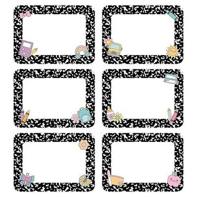 AmazingSpark 144 Pcs Composition Classroom Decor 3.5 x 2.5 in Classroom Labels