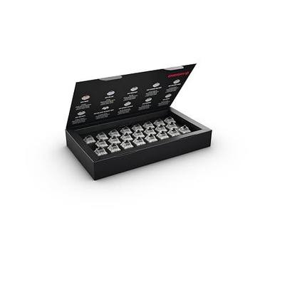 Cherry MX RGB Black Switch Kit, 23 Mechanical Keyboard Switches, Ideal for DIY, Hot Swap or Gaming Keyboard, Linear Switch with No Click, Powerful & Direct