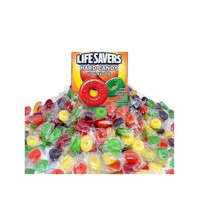 Life Savers 5 Flavors Hard Candy - 2 lb Candy - Wrapped - Cherry - Orange