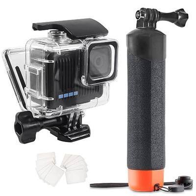FitStill 45M/148FT Underwater Waterproof Case with Dive Filters Compatible for Go Pro Hero 4K,Monopod Floating Hand Grip Dive for Hero4K 2024 Action Camera Accessory Kit