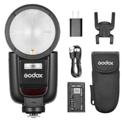 Godox V1Pro-N Flash Speedlite for Nikon, with Detachable Sub Flash SU-1, USB-C Charge Battery, 2.1G X Wireless HSS TTL Speedlight Flash
