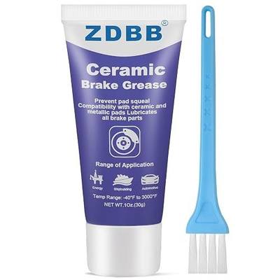 ZDBB Brake Grease Ceramic Brake Parts Lubricant Eliminating Caliper Squeal Grasa para Frenos y Caliper de Carro for Slide Caliper Pin, Rust Corrosion, Efficient Automotive Lubrication,1oz(1pcs)