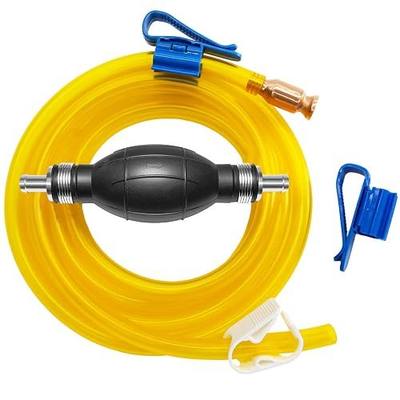 Gasoline Transfer Pump - Fuel Transfer Pump, Gas Pump Portable Hand Fuel Siphon Pump, Oil, Diesel, Water, Liquid, Fluid, High Flow 10 Ft Siphon Hose for Gasoline