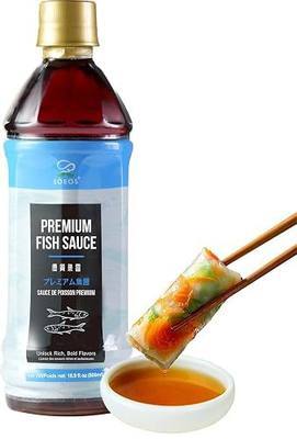 Soeos Premium Fish Sauce, 16.9 fl oz (500ml) – Authentic Fish Sauce Crafted Umami Sauce for Dressings, Marinades & Stir-Fries | Unlock Rich, Bold Flavors