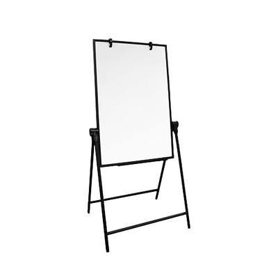 Flipside Products 24" x 36" Double-Sided Magnetic Dry Erase Swivel Adjustable Easel, Liftable, Whiteboard, Marquee, Store Sign, Sale Display, Flipchart Hooks, Marker Tray, Black Frame