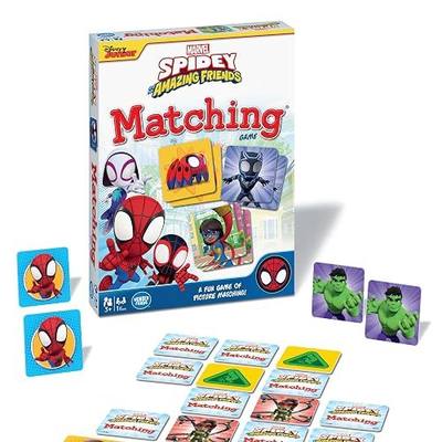 Wonder Forge Marvel Spidey and His Amazing Friends Matching Game - Educational Memory Game for Kids Ages 3+ - Fun for Toddler Boys and Girls Featuring Spiderman and Friends