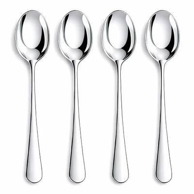 12 Pieces Heavy Duty Teaspoons Set,6.8" Tea Spoons,Stainless Steel teaspoon | Food Grade Small Spoons Silverware for Home, Kitchen, Restaurant,Mirror Polished and Dishwasher Safe