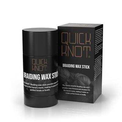 Quick Knot® Horse Braiding Wax Stick | Mane Braiding Wax for Horses | Tames Flyaways & Adds Grip | Professional Show Braids | 40ml