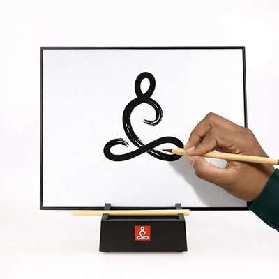Savvi Home’s Zen Slate Drawing Board – Mindfulness Water Painting Art Board – Meditation Gift for Artists | No Paint, Ink, or Paper Mess – Creative Gift for Birthdays & Holidays