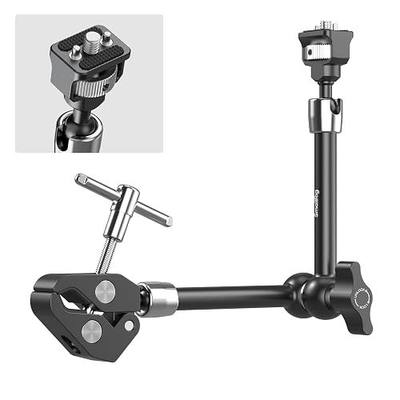 SMALLRIG 11" Magic Arm Clamp with 1/4"-20 Screw & Retractable Pins | for Action Cameras, Monitors, Lights, and Microphones