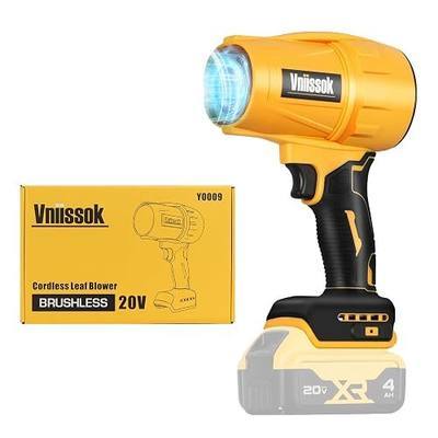 Electric Cordless Leaf Blower Dust Blower for DEWALT 20V Battery, High-Speed Motor Handheld Jet Fan Air Blower for Patio Cleaning, Lawn Care, Blowing Leaves and Dust (No Battery/Charger)